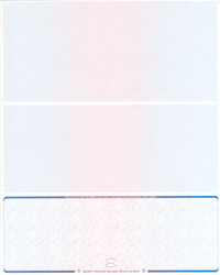 WLSTK3BRB Blank Laser Bottom Check Stock - Prismatic Blue-Red-Blue Laser Checks