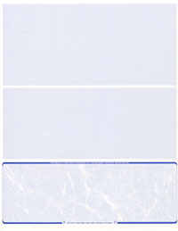 WLSTK3MBRF Blank Laser Bottom Check Stock - Reflex Blue Marble Laser Checks