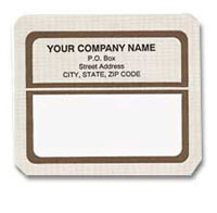 Label 0102 Shipping Label, Brown