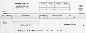 CKD47 DISBURSEMENT ONE-WRITE CHECK