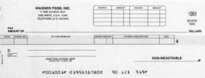 CKD47SP - DISBURSEMENT ONE-WRITE CHECK