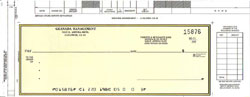 EL825 CASH DISBURSEMENT ONE-WRITE CHECK - TOP WRITE