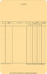 W50276L PLAIN STATEMENT-LEDGER