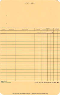 W5076LR - PLAIN STATEMENT-LEDGER