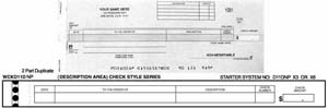 WCKD11DNP CASH DISBURSEMENT ONE-WRITE CHECK