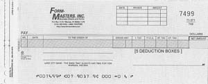 WCKPD15 - COMB DISB-PAYROLL ONE-WRITE CHECK