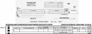 WCKPD35A1NBP - COMB DISB-PAYROLL ONE-WRITE CHECK