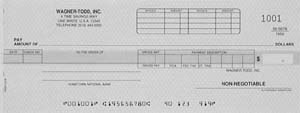 WCKPD47 - COMB DISB-PAYROLL ONE-WRITE CHECK