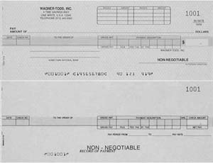 WCKPD47NP - COMB DISB-PAYROLL ONE-WRITE CHECK