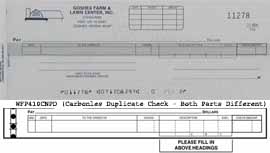 WFP410CNPD - COMB DISB-PAYROLL ONE-WRITE CHECK