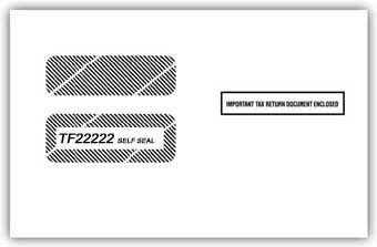 TF22222  1099 /1098 Double Window Self-Seal Tax Form Envelope