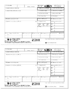 TF5202 W-2  Employee Copy B  2-Up Individual Sheets Laser Tax Form