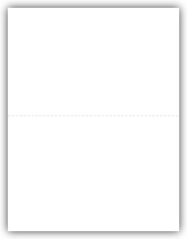 TF5207 W-2  2-UP Blank Vertical Perf Laser Tax Form