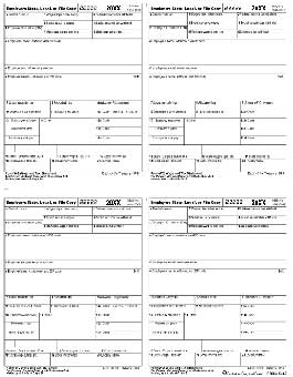 TF5405 W-2 Magnetic Media 4-UP Laser Tax Form