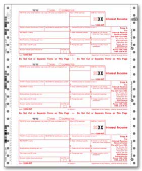 TF7150  1099 Interest Income Continuous Tax Form