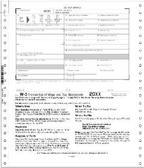 TF7933  W-3 Transmittal Continuous Tax Form